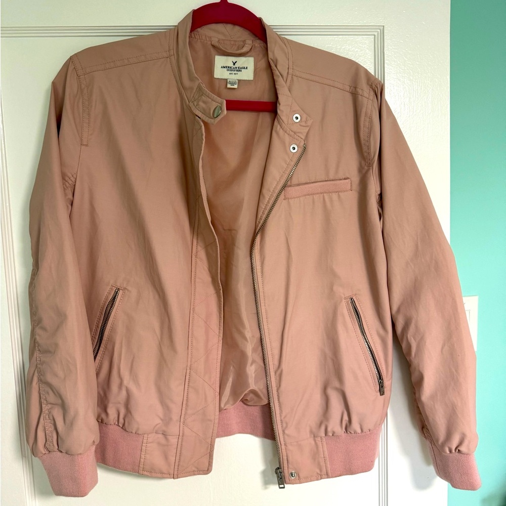 AE 🦅 Rose pink bomber jacket